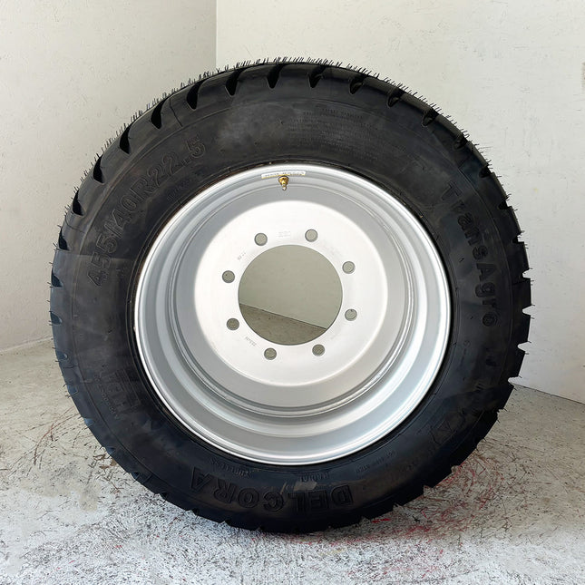 Komplettrad 455/40 R 22.5 DELCORA TransAgro 163 D TL Felge 14.00x22.5  8/275/221/21,5 V1