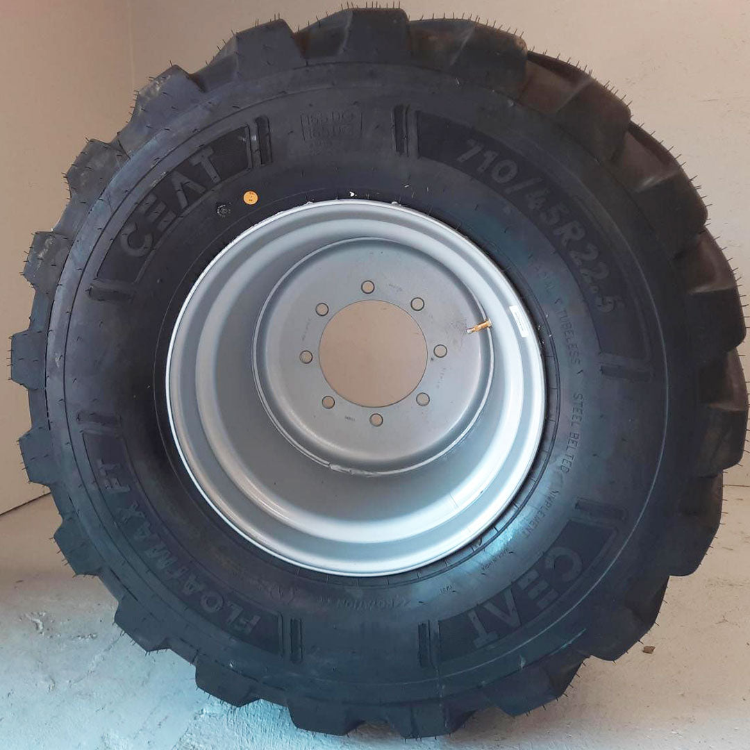 Komplettrad 710/45 R 22.5 CEAT Floatmax FT SB 165  D TL Felge 24x22.5 Jantsa 8/275/221/ET-100/B2