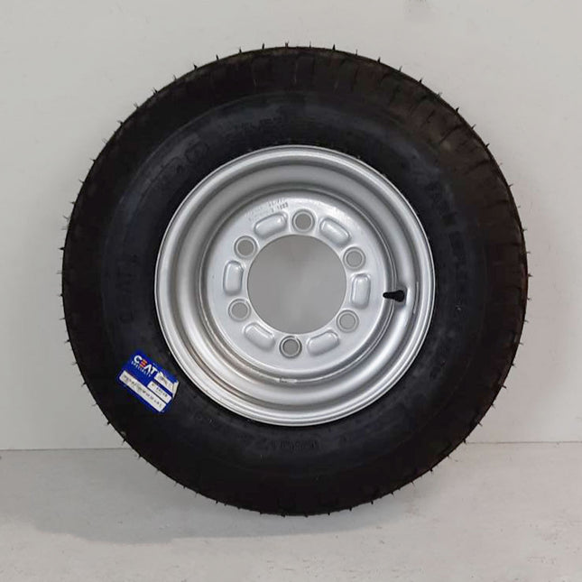 Komplettrad 10.0/75 - 15.3 14 CE 130A8 TL AW Felge PRO 9.00 X 15.3 6/205/161/ET0 21,5 RAL 9006