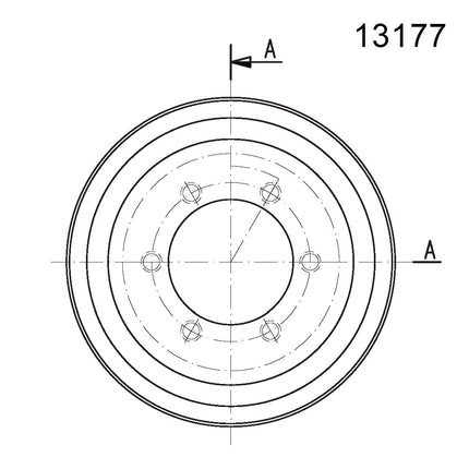 13 X 15 Jantsa Scheibenrad Nr:13177 6/205/161/ET-20/A2 21,5V-1 silber
