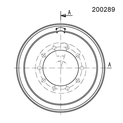 20.00 X 26.5 Jantsa Scheibenrad Nr:200289 10/335/281/ET30/B3/27V-2 silber 70 km/h VS