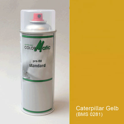 Lack Caterpillar Gelb (BMS 0281) 200 ml Sprühdose / Lackspray