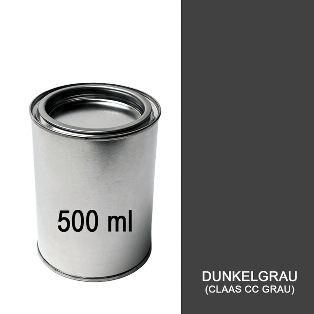 Lack Dunkelgrau (Claas CC Grau) 500 ml Dose