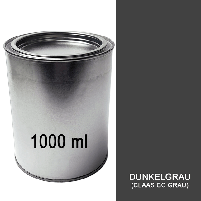 Lack Dunkelgrau (Claas CC Grau) 1.000 ml Dose