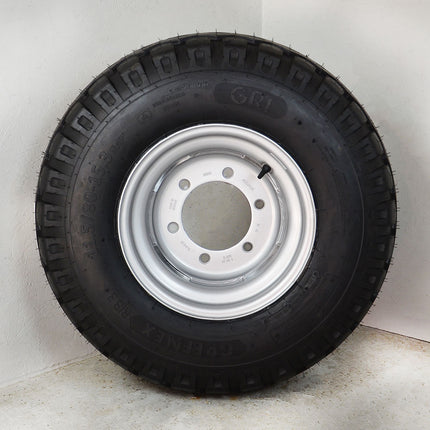 Komplettrad 11.5/80 - 15.3 10 PR GRI GREEN EX RIB3 135A6/131A8 TL Felge 9.00X15.3 Accuride 6/205/161/ET0/A2 Silber