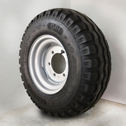 Komplettrad 11.5/80 - 15.3 10 PR GRI GREEN EX RIB3 135A6/131A8 TL Felge 9.00X15.3 Accuride 6/205/161/ET0/A2 Silber