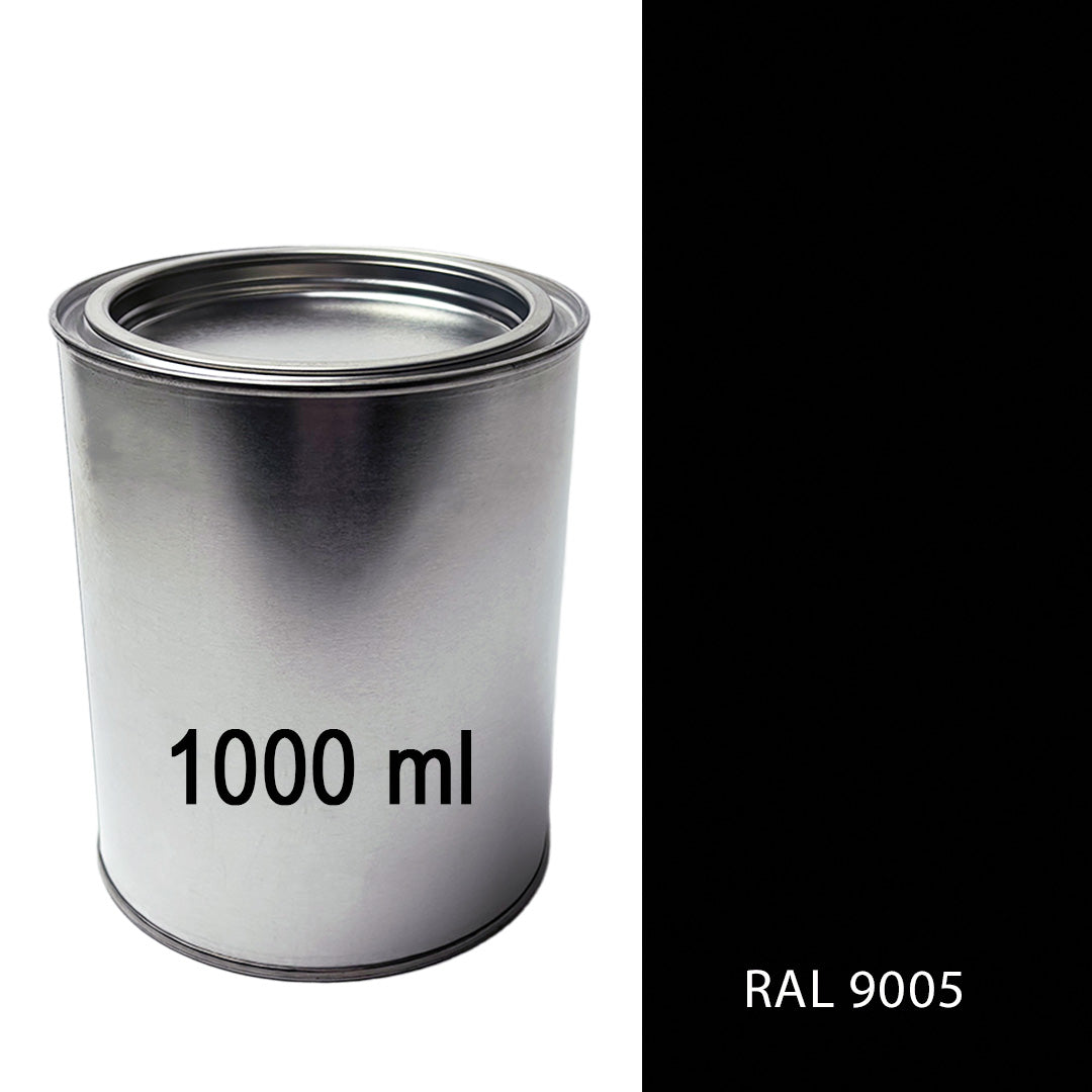 Lack Tiefschwarz glänzend RAL 9005 (Schwarz) 1.000 ml Dose