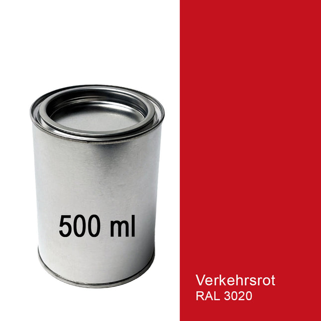 Lack Verkehrsrot RAL 3020 (Rot) 500 ml Dose