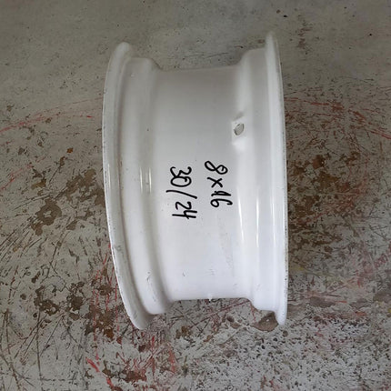 8 X 16/W HAR Lfd.Nr.: 30/24 S=10 mm 6/205/161/18 zy / ET52 weiß - GEBR -