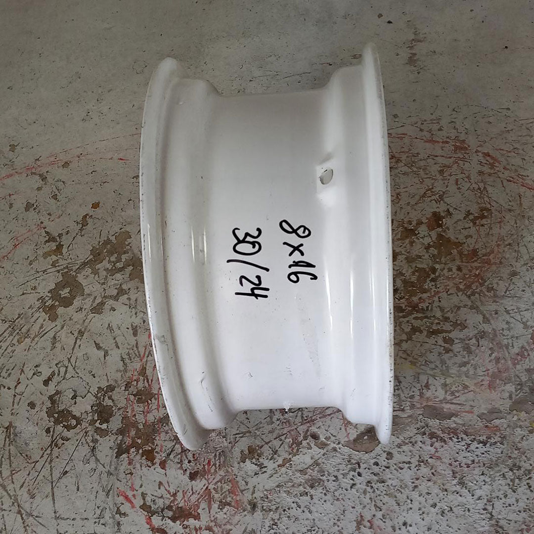 8 X 16/W HAR Lfd.Nr.: 30/24 S=10 mm 6/205/161/18 zy / ET52 weiß - GEBR -