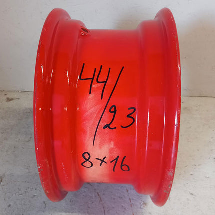 8 X 16/W Grasdorf lfd. Nr. 44/23 S=10 mm 6/205/161/22 v2 / ET18 Fendt Rot -GEBR-