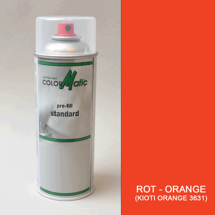 Lack Rot-Orange (KIOTI Orange 3631) 200 ml Sprühdose / Lackspray