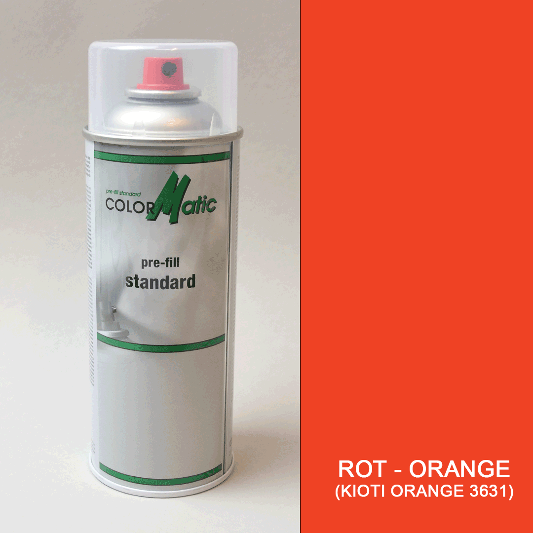 Lack Rot-Orange (KIOTI Orange 3631) 200 ml Sprühdose / Lackspray