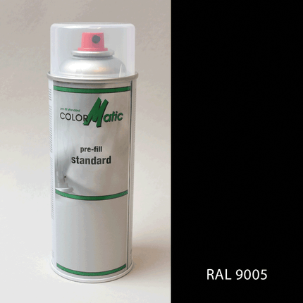 Lack Spray Schwarz glänzend RAL 9005 200 ml Sprühdose