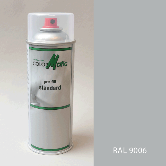 Lack Weißaluminium RAL 9006 (Silber) 200 ml Sprühdose / Lackspray