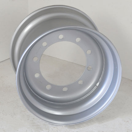 14.00 X 22.5 Jantsa disc wheel all-round black. No.: 10/335/281/ET0/A3 27V-1 silver 100 km/h Zg. no.