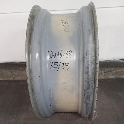 16 X 38/DW GRA lfd-Nr.. 35/25 S=15 mm 8/203/150/20 zy/ET-280 silber-grau -Gebr -