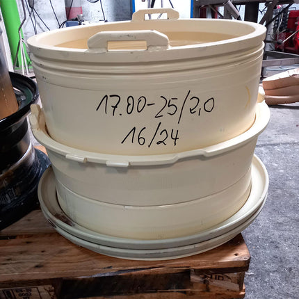17.00 - 25/2.0 Grasdorf mehrteilig Lfd.Nr.: 16/24 S=25 mm 24/500/449/26 zyl / ET 100  - GEBR -
