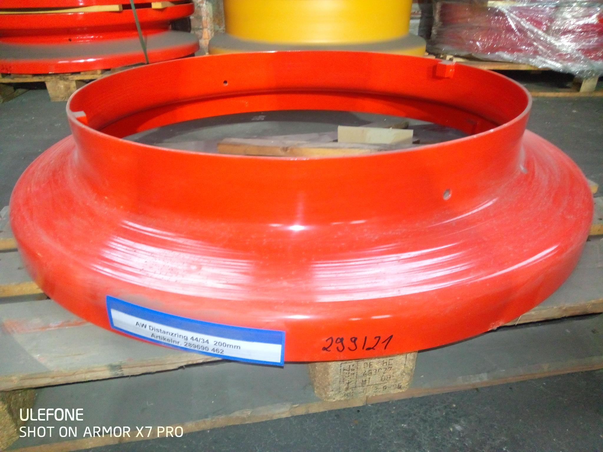 Starco Distanzring 44/34   RAL 3002 System:   lfd. Nr. 299/21 DRÜ 200mm -GEBR-