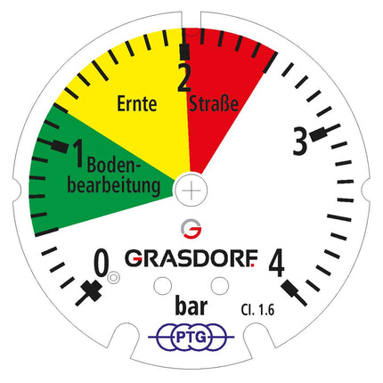 AIRBOOSTER PLUS quick air vent incl. pressure gauge 0 - 4 bar, graduation 1/10 bar