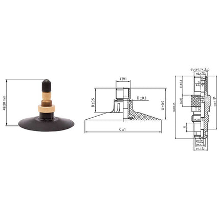 500/45 - 22.5 Schlauch Kabat TR-218A FLOTATION